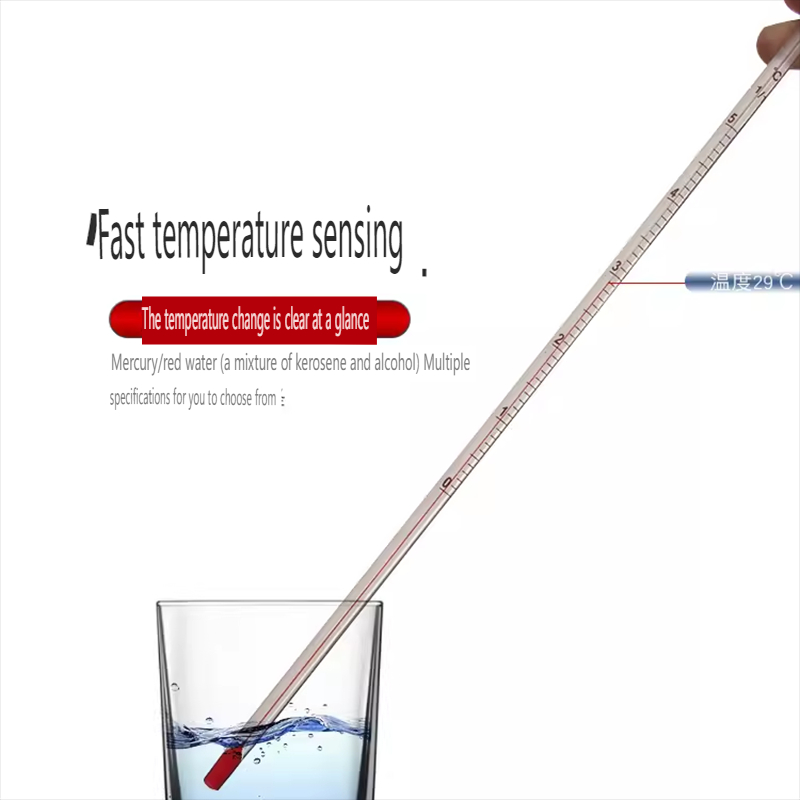 10PCS Alcohol red liquid glass thermometer red water thermometer glass rod thermometer industrial experiment chemical