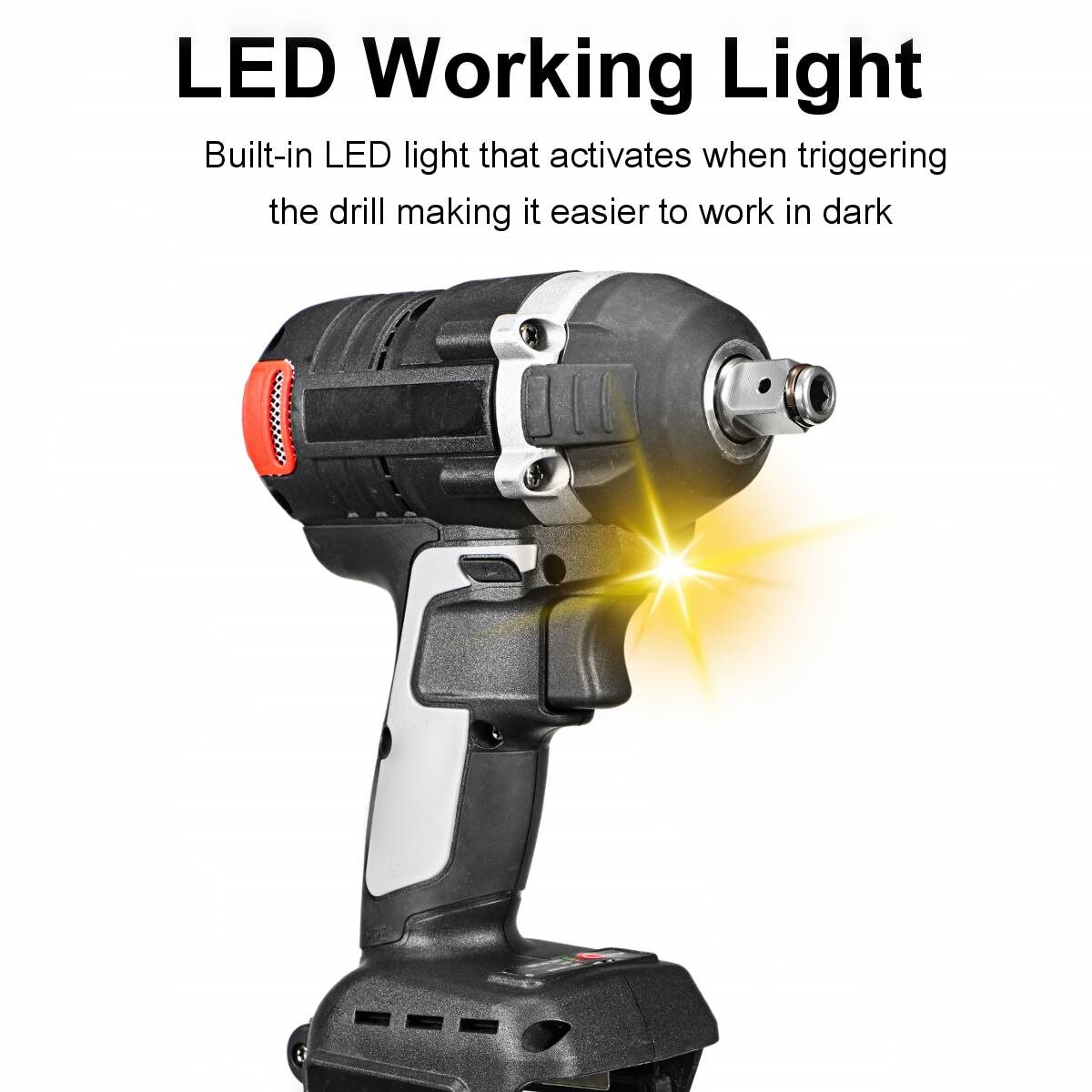 Llave eléctrica de impacto sin escobillas para batería Makita DTW285Z, herramienta eléctrica de 18V, 800Nm, recargable, 1/2 enchufes, inalámbrica