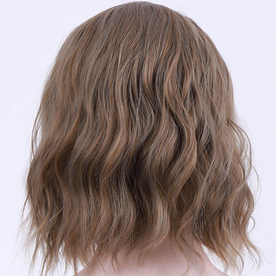 Peluca sintética shangke de pelo corto ondulado con degradado ombré, ideal para cosplay diario de estilo bob de fibra resistente al calor para mujer.: 4/30hl