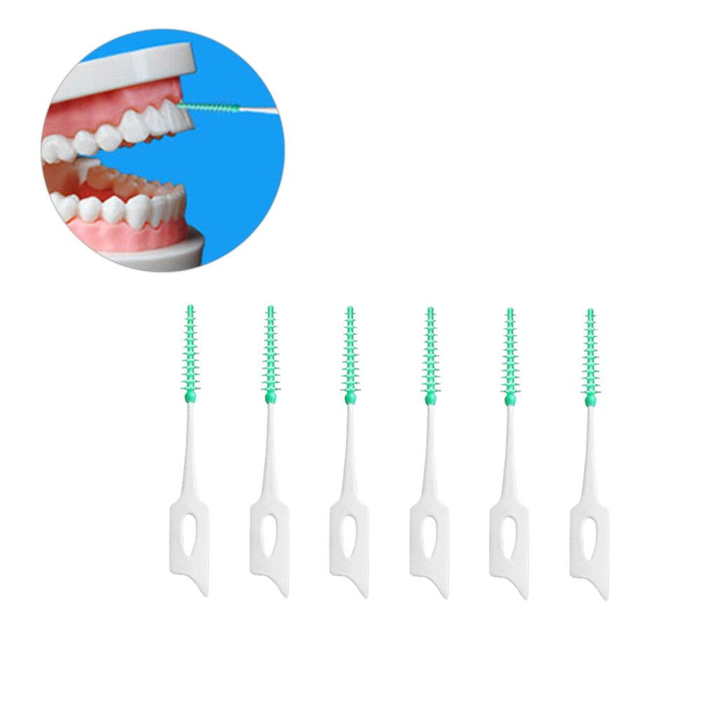 150pcs Silicone Interdental Brushes Between Teeth Floss Pick Care Brushes: Default Title
