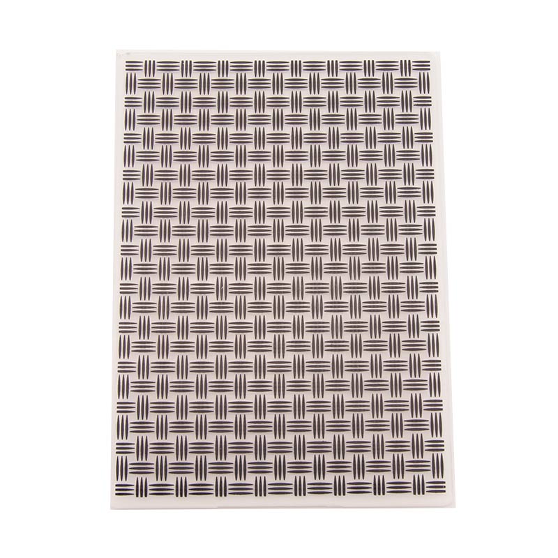 12.7x17.8cm Line Texture Square Embossing folders Plastic Embossing Folder For Scrapbooking DIY Photo Album Card Template