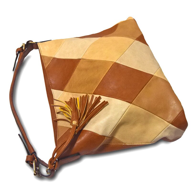 Stiksel rooster dames schoudertas zachte pu leren handtassen grote capaciteit kwast dames tassen bolsa messenger bags bolsas