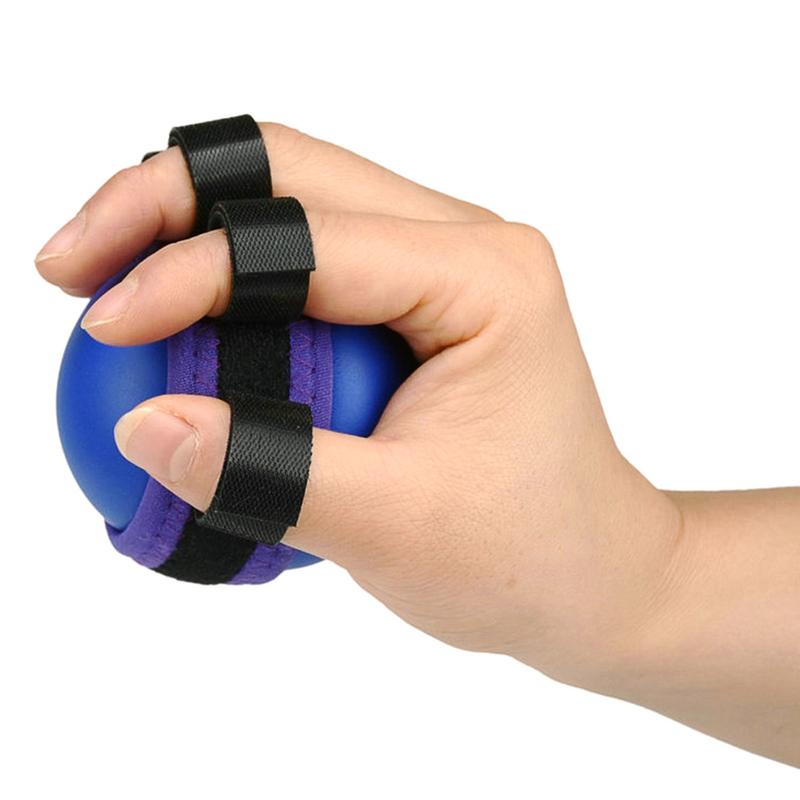 Sport Fitness Equipment Finger Hand Grip Muscle Power Training Elastic Rubber Ball Rehabilitation Exercise