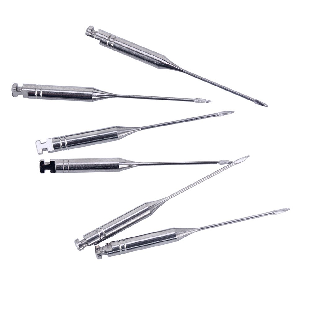 6Pcs/Box AZDENT Dental Endodontic Peeso Reamers Endo Files Gates Glidden Drill 32mm #1-6 #2 Stainless Steel