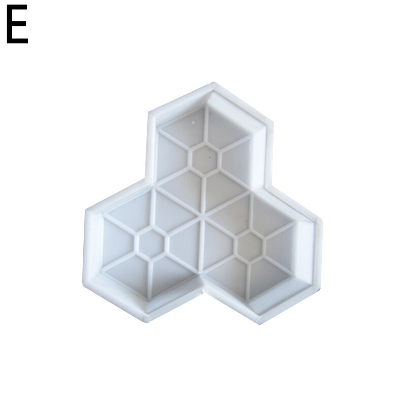 Diy Garden Villa Brick Path Maker Concrete Plastic Molds Road Path Paving Brick Tile Concrete Cement Mould Garden Decorations: 05