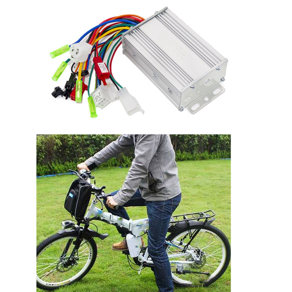 36/48v elektrisk cykelcontroller 350w børsteløs motor kontrolboks aluminium universal til elektrisk scooter skateboard e-cykel