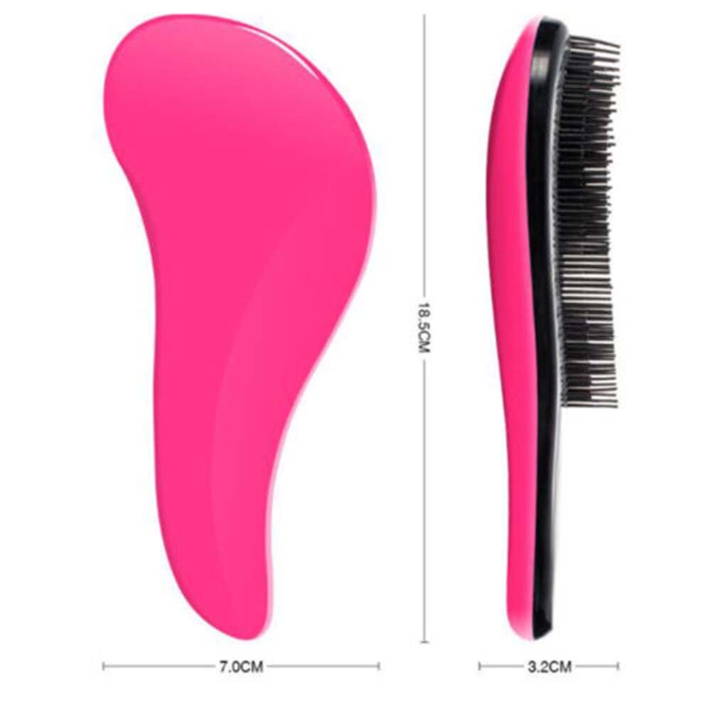 1 pièces 18.5cm Portable magique poignée enchevêtrement démêlant noeud gratuit douche cheveux brosse peigne douche Salon style dompteur outil