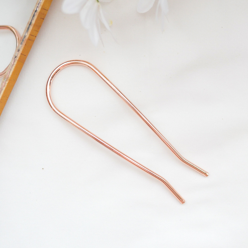 Varillas de pelo de Metal minimalistas para mujer, Clip colorido en forma de U, horquilla de cabello para niña, moño, accesorios para el cabello: 2