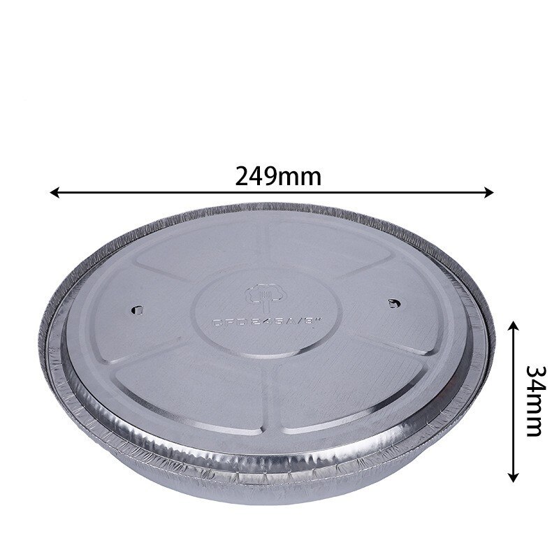 Wegwerp Aluminiumfolie Aluminiumfolie Disc Geen-Kleverige Olie-Proof Aluminiumfolie Board Voor Bbq Gestoomde Houtskool Gegrilde rijst Bakken Levert