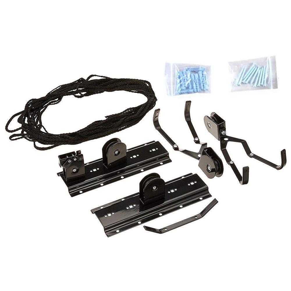 Hanging Hook Bike Bicycle Lift Ceiling Mounted Hoist Storage Garage Hanger Pulley Rack Bicycle Accessories Lift Assemblies