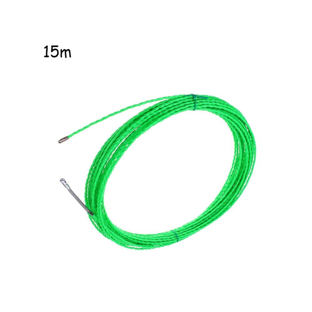 5m/15m/25m/30m/50m 4mm Fiberglass Cable Push Pullers Duct Rodder Fish Tape Wire Fish Draw Tape Electrical Cable Puller: 15M