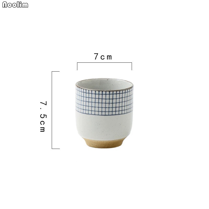 Retro japansk keramisk suppekop groft keramik håndmalet personlighed tekop kaffe vin kopper drikkevarer forsyninger