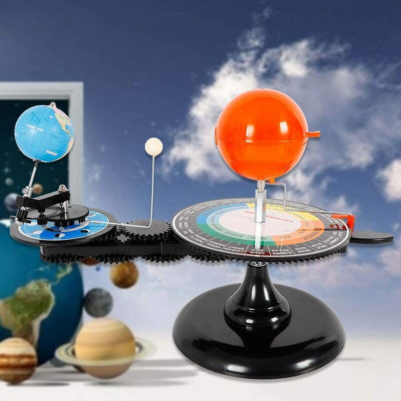 Solar System Globes Sun Earth Moon Orbital Planetarium Model Teaching Tool Education Astronomy Demo for DIY Children Toy