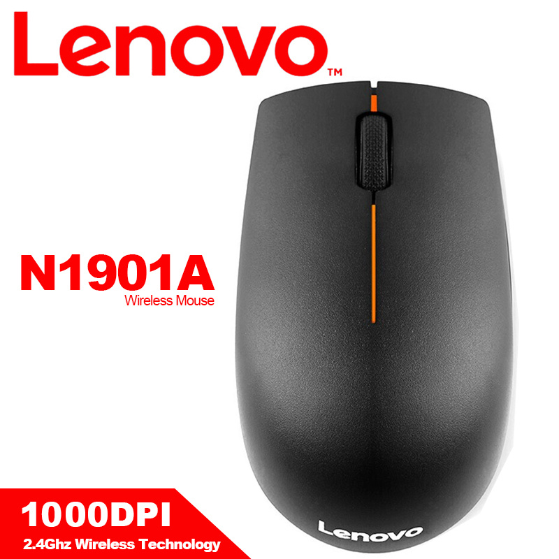 Original LENOVO N1901A L300 Wireless Mouse with 1000DPI 2.4GHz for Mac PC Laptop Support Official Test for Windows 10/8/7