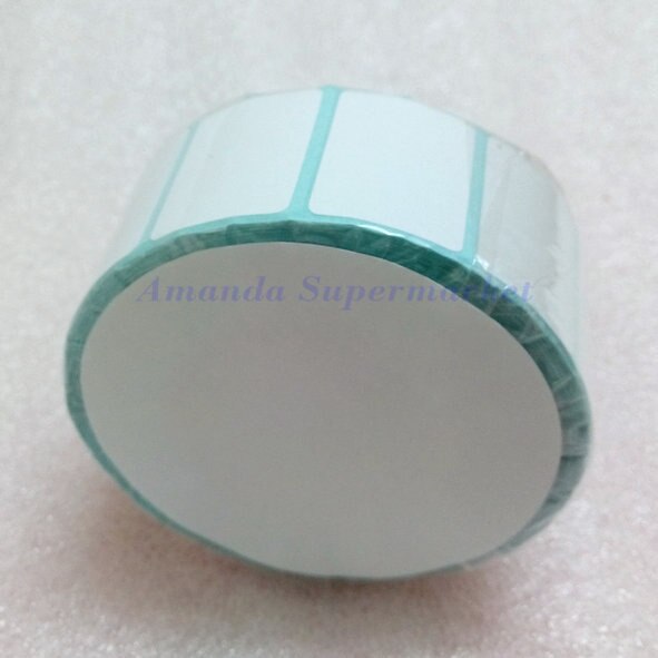 Adhesive Sticker Label Sticker 30*25 mm 900 Pcs / Roll Thermal Label Supermarket Logistics Blank Label Direct Print Waterproof