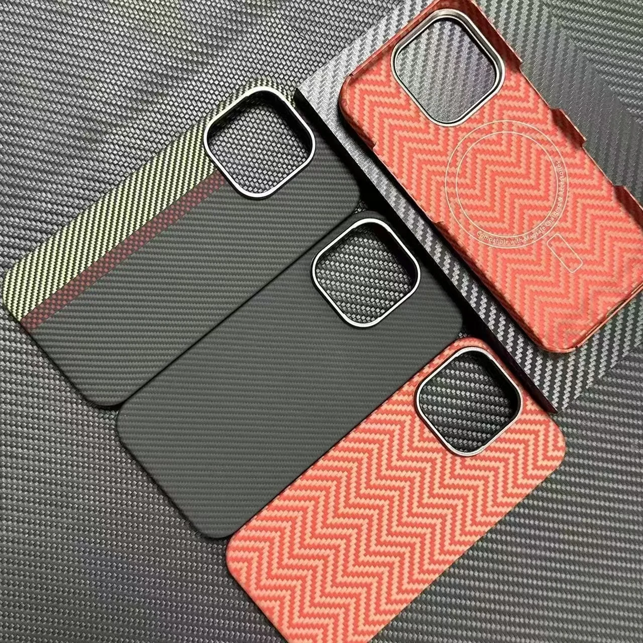 Para Magsafe funda magnética para iPhone 15Pro/ 16 Pro Max funda de fibra de carbono cubierta fina de fibra de aramida para iPhone 16pro funda de carbono