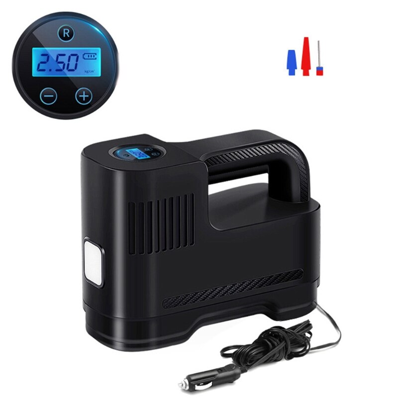 Portable Car Air Compressor DC 12V LED Light Digital Auto Tire Inflator Air Pump 6XDB