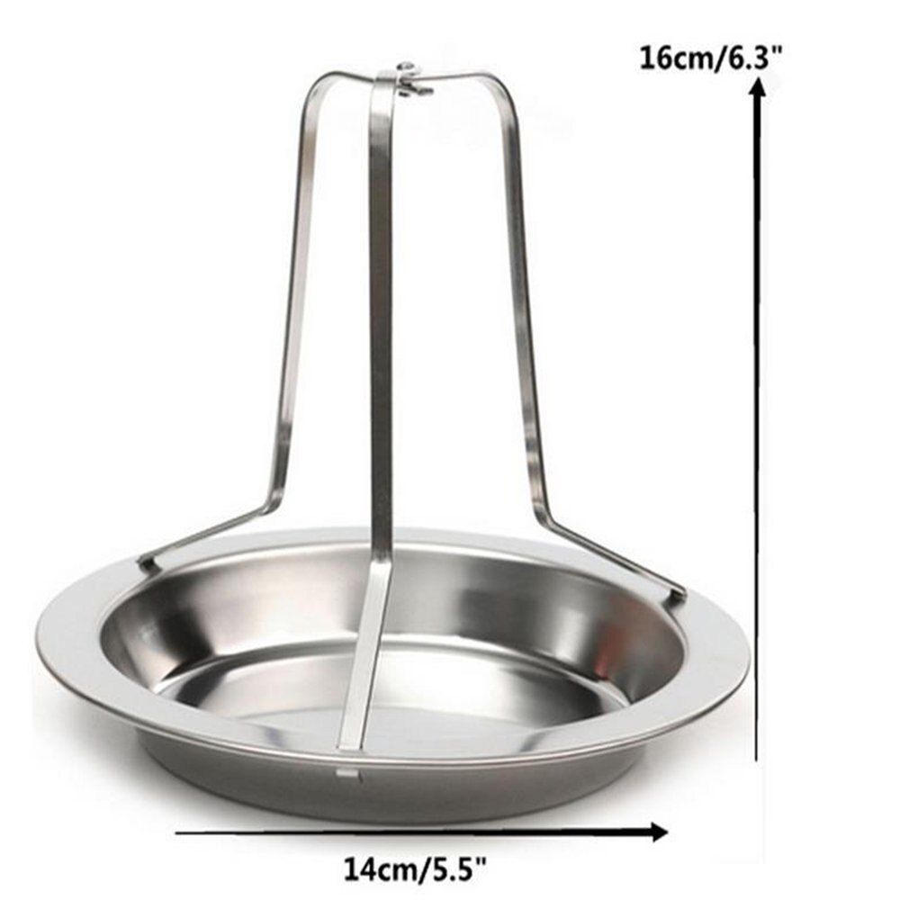 Steel Beer Can Chicken Turkey Roaster Oven Rotisserie BBQ Grill Rack Stand Holder Tray Turkey Vertical Poultry Roaster Rack