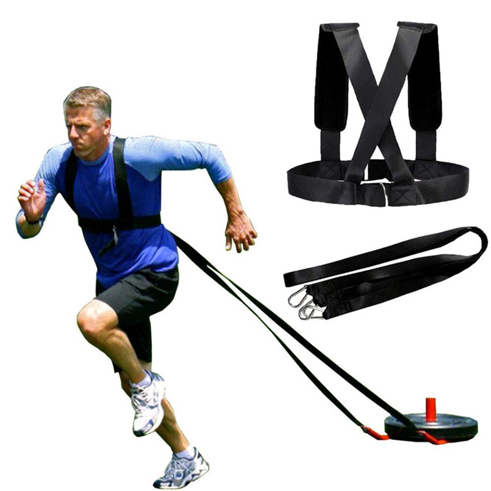 Men Women Football Equipment Team Sports With Pull Strap Agility Improve Speed Harness Trainer One Size Workout Tire Pulling