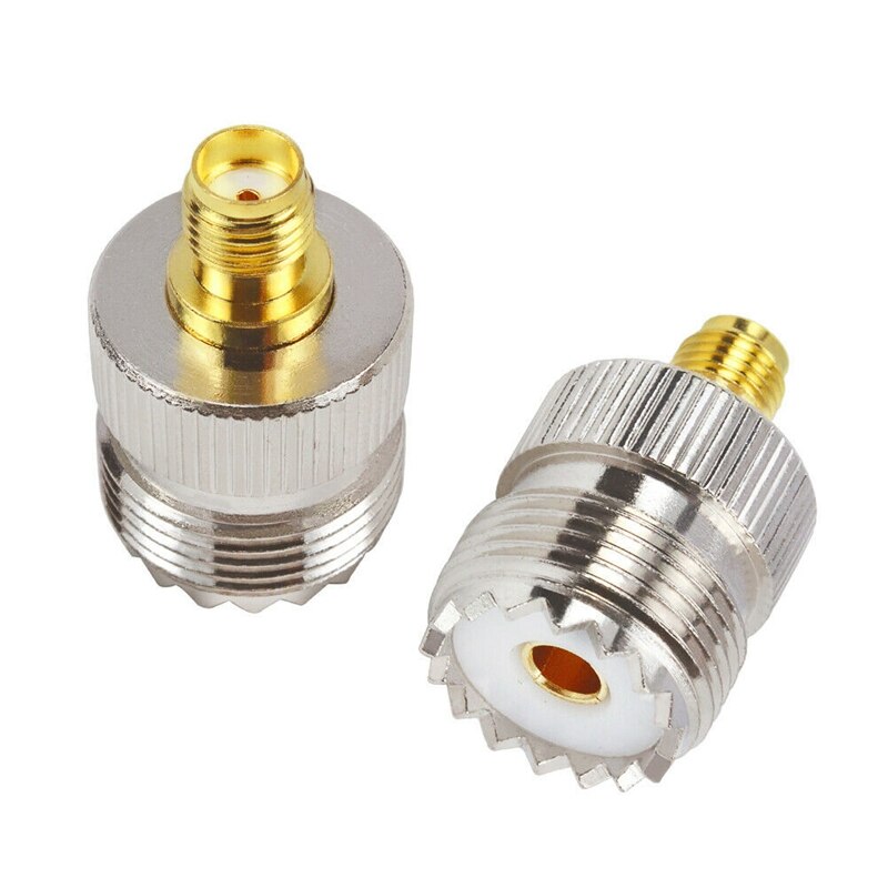 SO-239 SO239 Female Jack To SMA Male Plug Connector RF Coaxial Coax Adapter