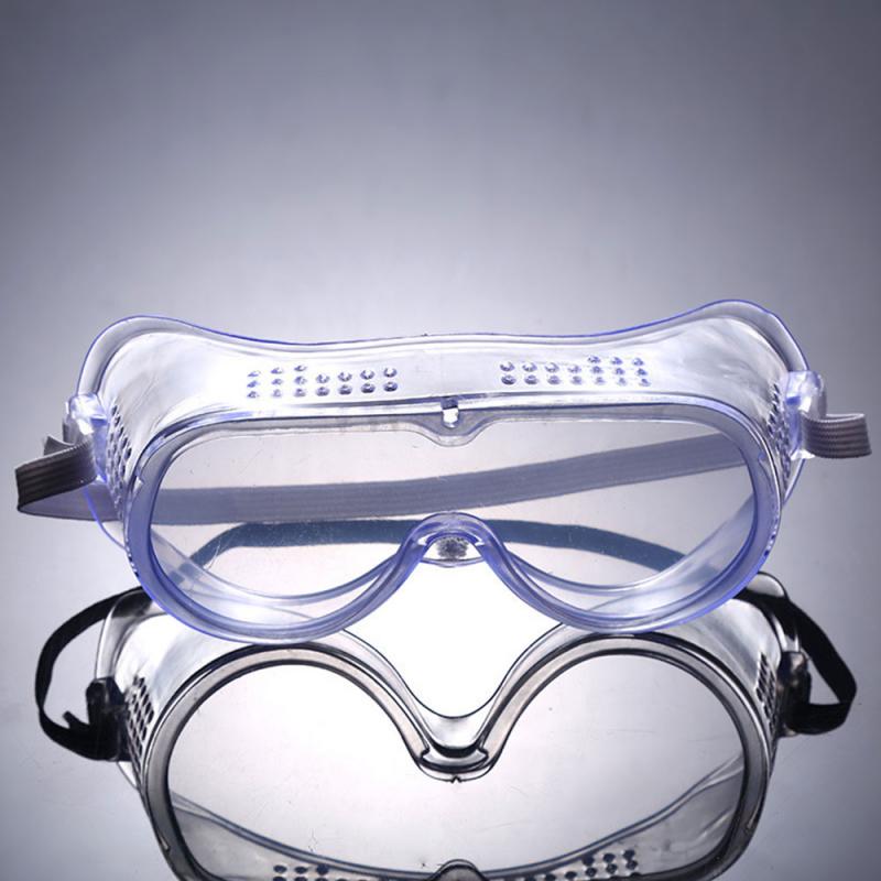 1pc klare anti-tåge beskyttelsesbriller øje kemisk ansigt anti-forurening støvtæt og stænktæt brille personlig beskyttelsesværktøj