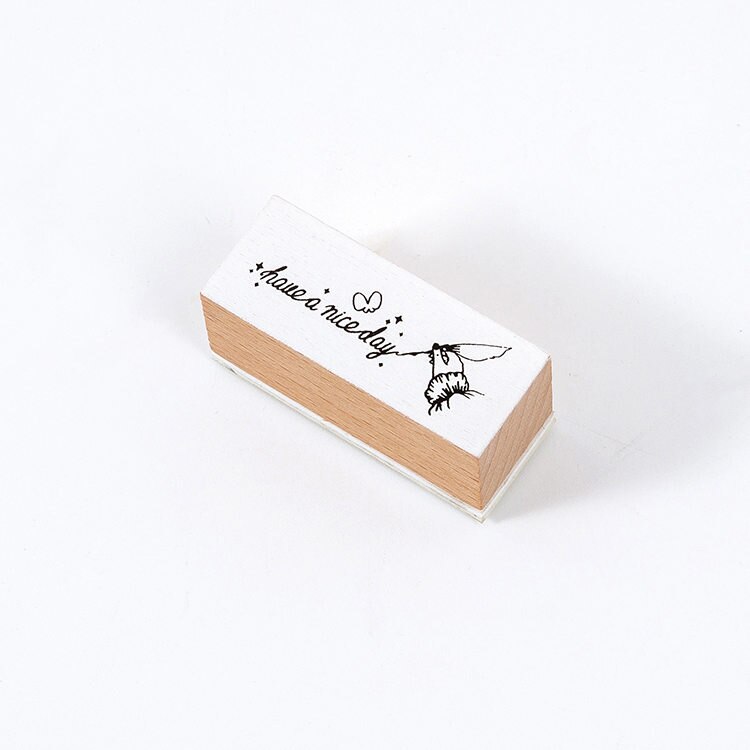 Vintage Girl Fingertip gestums estampillas estándar papelería diario flores sello de madera bricolaje sellos para álbum de recortes: meihaoyitian