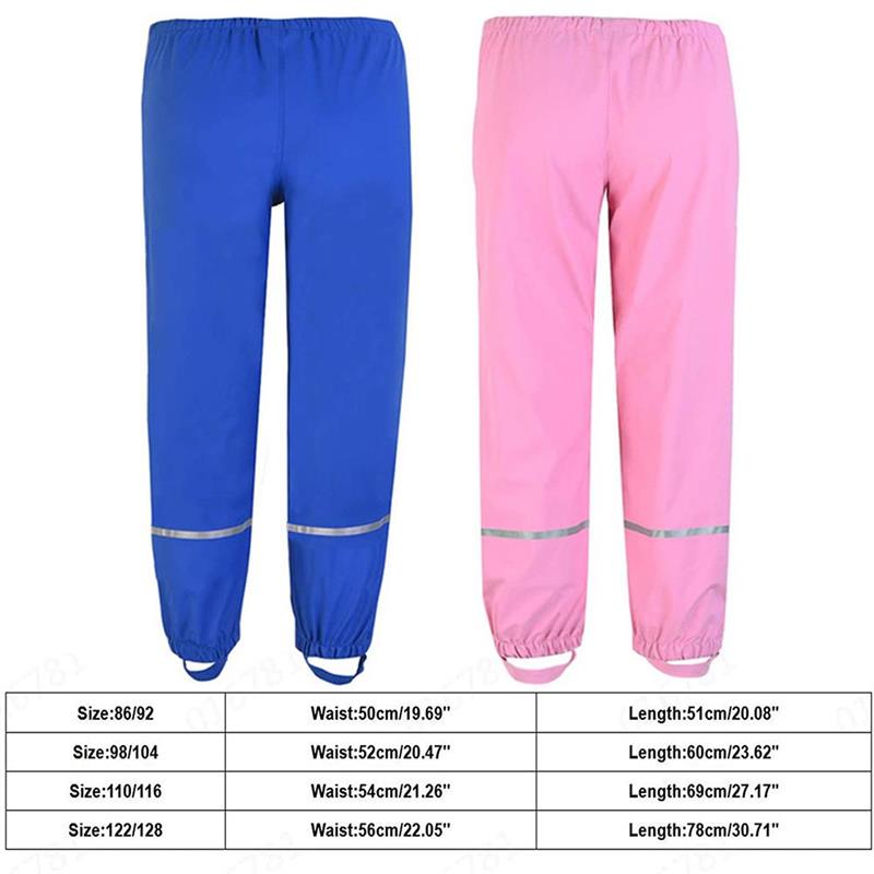 freundlicher Regen Schlauch Wind-und Wasserdichte Regen Hosen Atmungsaktive Schlamm Hosen für Mädchen Jungen draussen-Schlauch unisex