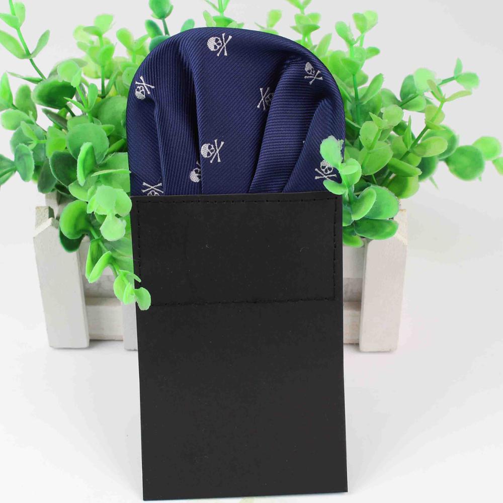 Pañuelos de poliéster para hombre, pañuelos con estampado de Calavera, pañuelos cuadrados de bolsillo para Halloween, pañuelo de bolsillos cuadrados, estilo Casual horrible: 4