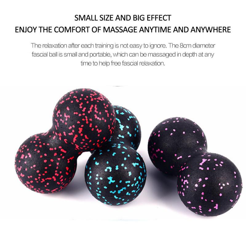 Eva peanut massagebold fascia bold sæt dobbelt lacrosse fitness mobilitet bold til fysioterapi selv-myofascial frigivelse