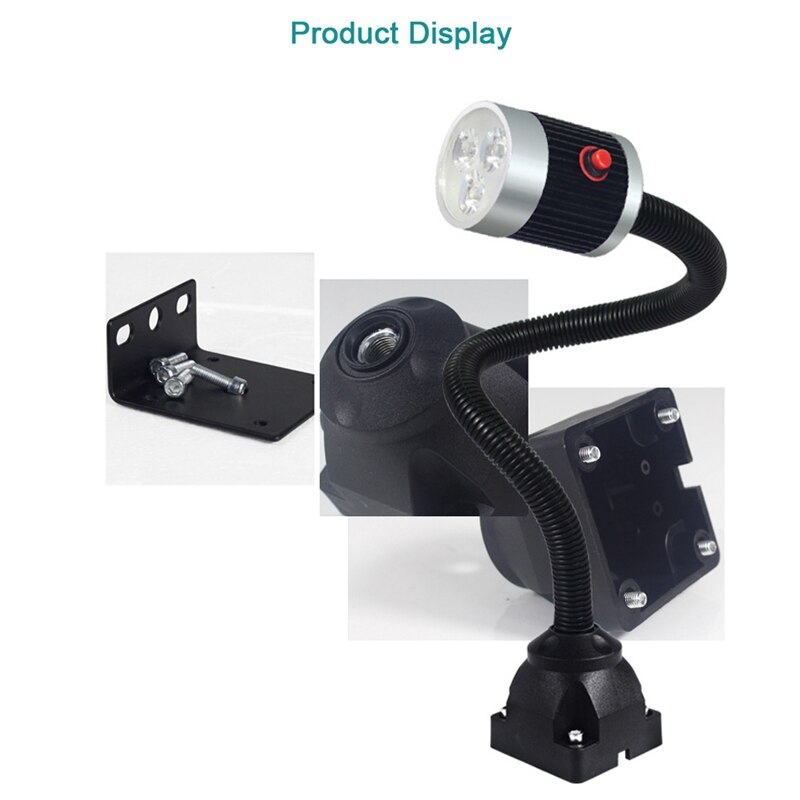 220v 9w Led Machine Work Lamp 50cm Gooseneck Indus Grandado