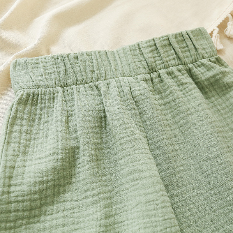 Pantalones acampanados 100% de algodón para niña, pantalón informal de Color liso y cómodo hasta el tobillo, novedad de verano, TZ68