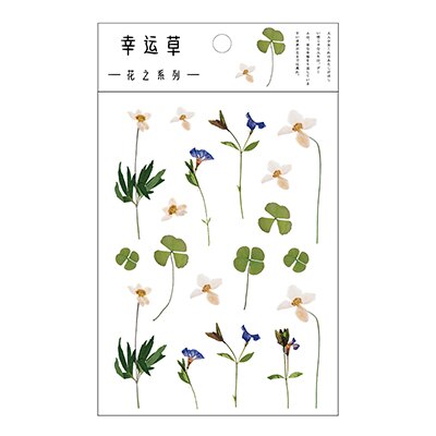 Verse bloemen plant huisdier papier sticker diy scrapbooking dagboek album sticker post kawaii briefpapier schoolbenodigdheden: 04