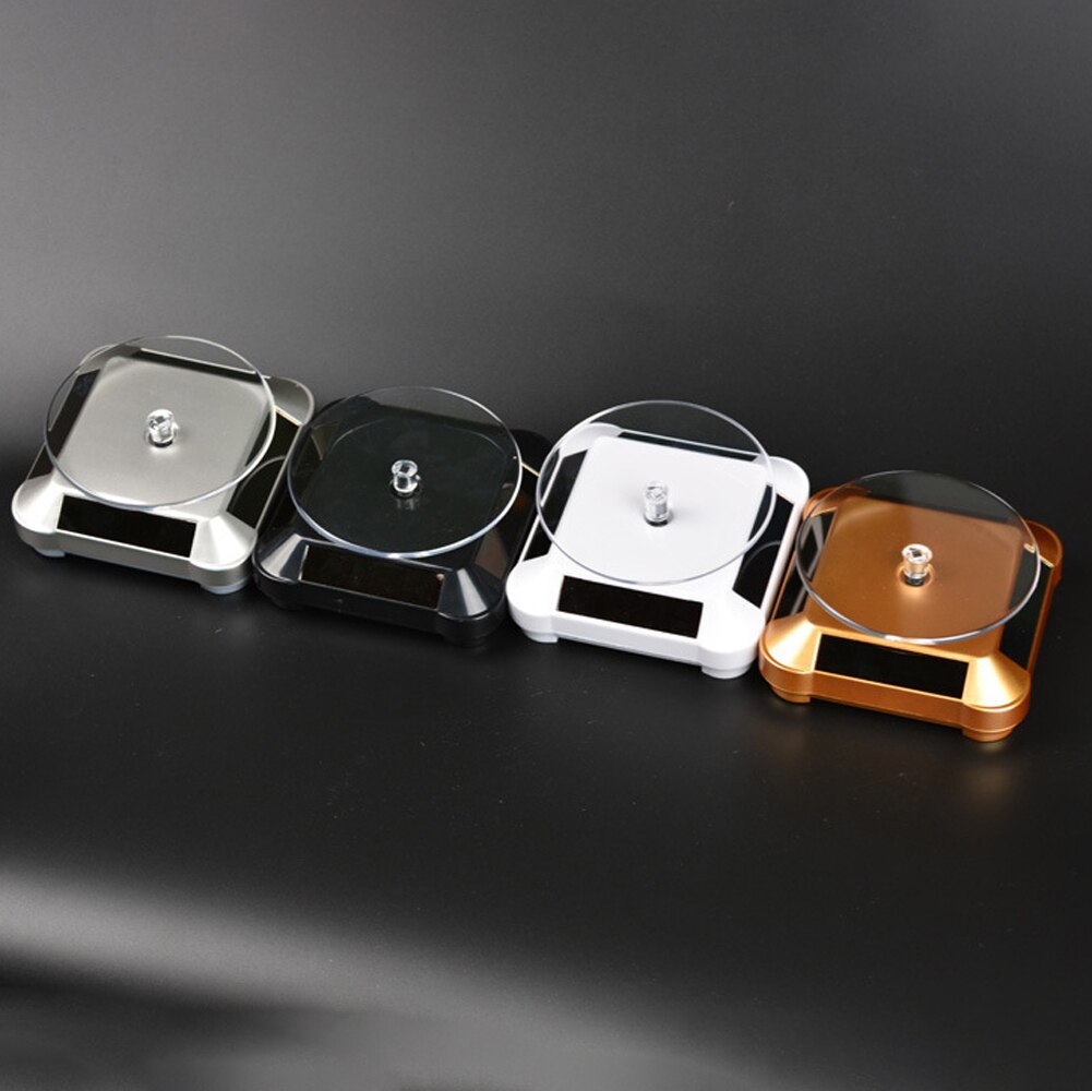 360 Degree Electric Rotating Turntable Display Stand for Video Photography Props Solar Power Display Turntable