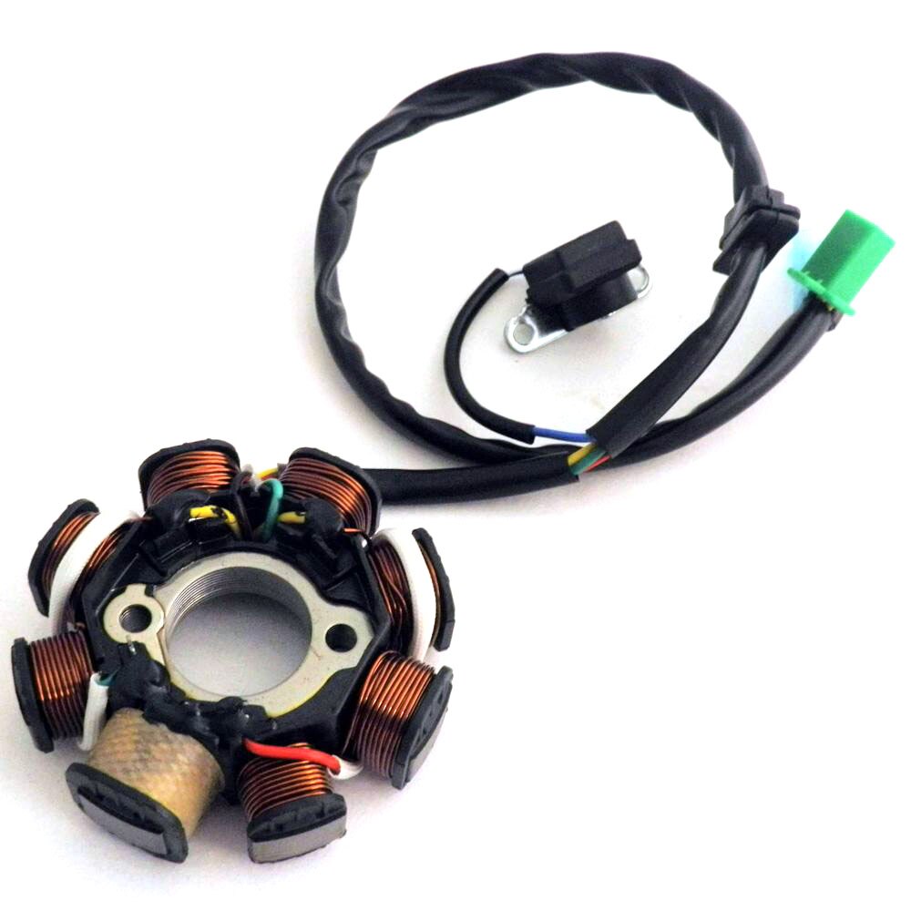 Bobina de estátor de encendido CC, generador Magneto de 8 polos para GY6, 150cc, 125cc, Scooter chino, ciclomotor ATV, Quad Pocket Bike