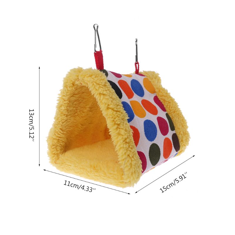 Winter Warm Pluche Vogel Papegaai Hangmat Kooi Opknoping Bed Cave Huis Swing Nest Tent Vogel Benodigdheden C42