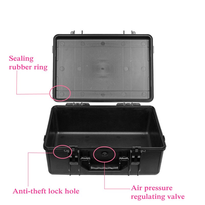 Hard Shell Carry Waterproof Case Bag Plastic Equipment Protective Storage Tool Box Safety Protector Organizer Hardware Tool box