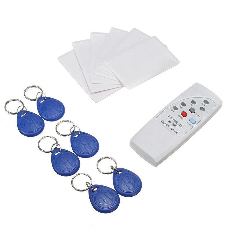 Rfid Kaartlezer Rfid Schrijver Handheld 125Khz Copier Duplicator Id Tags Programmeur Copier Met Licht Indicator