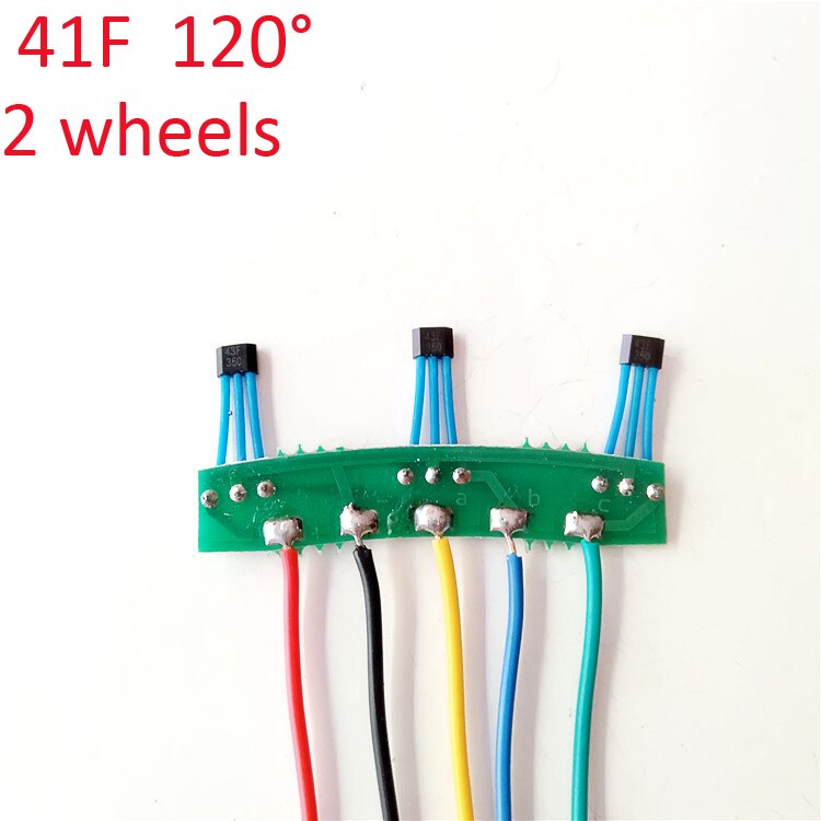 2 pces brushless dc motor hall sensor,3144/41f/43f/413 hall elemets com placa e cabo para 2-rodas/3-wheels veículos elétricos: 41F 120 2wheel