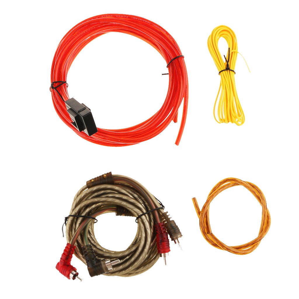 Auto Subwoofer Sub Versterker Amp Rca Bedrading Kit Power Kabel 126