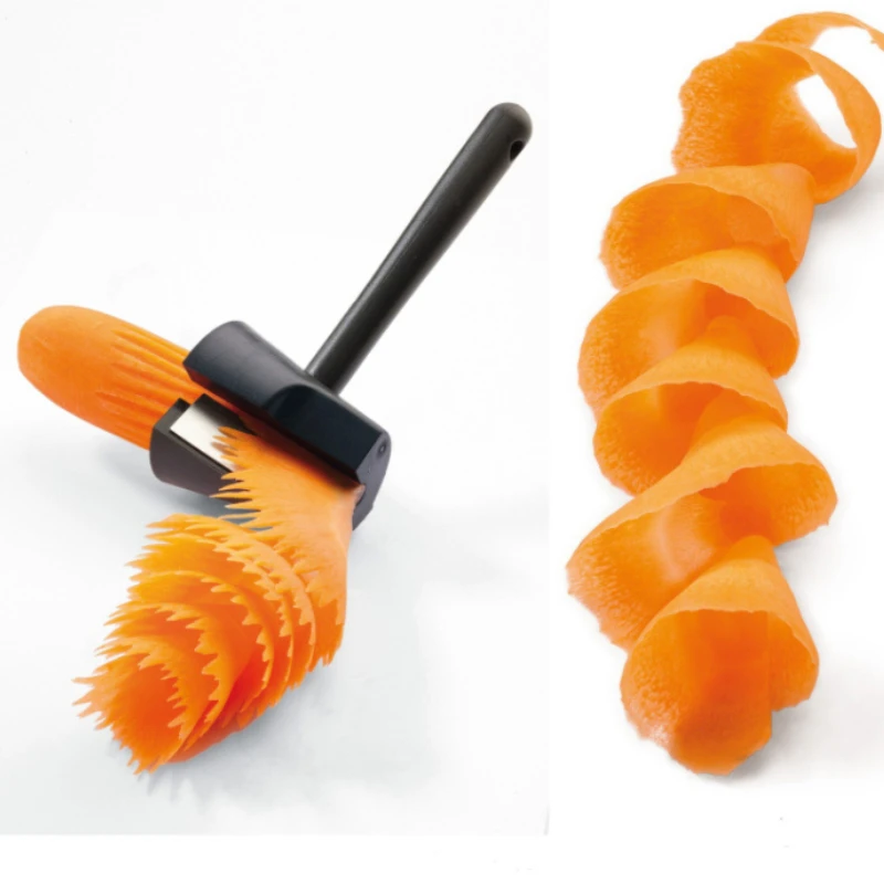 Plástico cortadores de legumes Spiral Fruit Shred processo dispositivo cortador Slicer Peeler cozinha ferramenta tipo de onda triturador