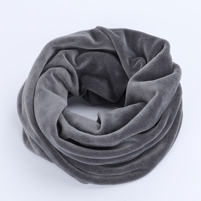Foulard Snood tricoté pour femme, écharpe d'infinité, et doux, pour cou et câble circulaire, hiver,: Gray