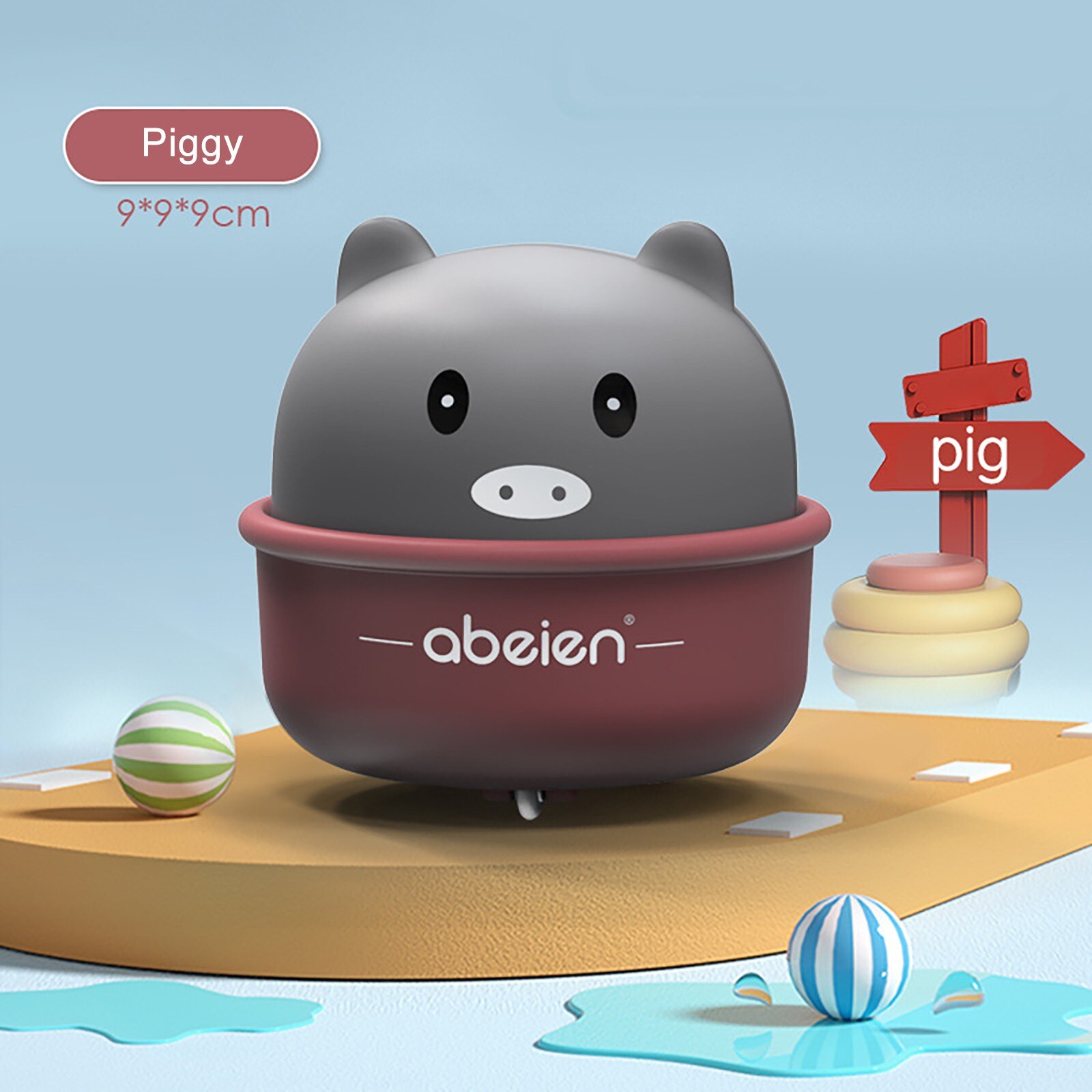 Mini Baby Speelgoed Auto Wind Up Cartoon Dier Speelgoed Druk En Gaan Voertuigen Voor 1-4 Jaar oude Kind Clockwork Fidget Speelgoed: A