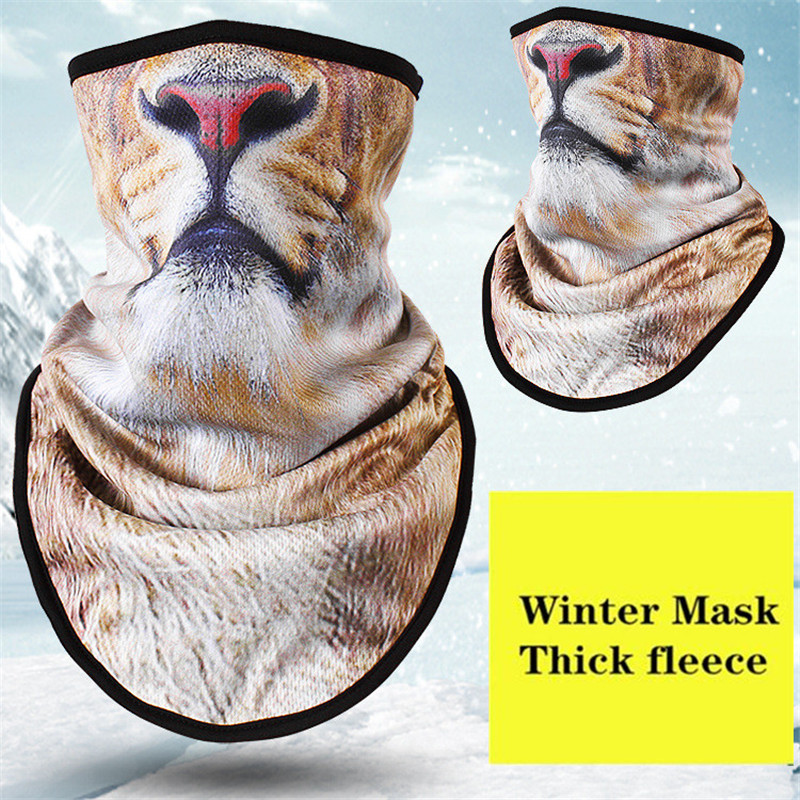 Winter Fleece Ski Scarf . Cycling Snowboard Bandana Headwear Mask Neck Triangle Thicken Warm Windproof Women Men Funny Bibs: NO.9