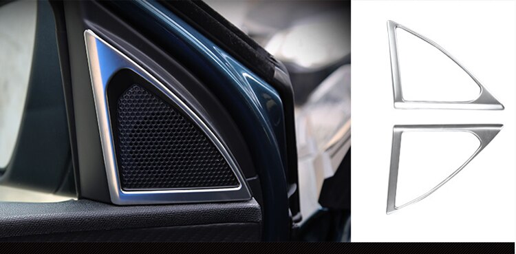 Accesorios cromados para Interior de Peugeot 3008/ GT 5008/GT, marco de cubierta embellecedora, decoración de acero inoxidable