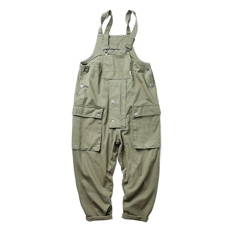 Uncledonjm Patchwork Harajuku Rompertjes Heren Jumpsuit Cargo Overalls Een Stuk Pakken Romper Loose Fit Overalls PM3320