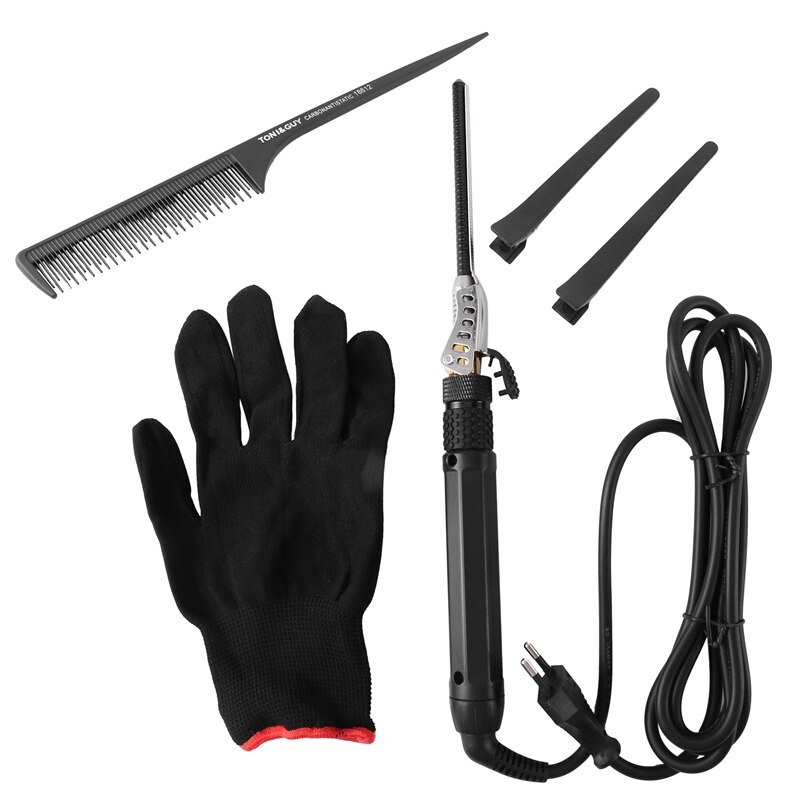 Curlers Manual Rotating Hair Curlers Roller Wand Iron Wand Hair Curlers Suitable For Children Men's Small Curly Hair Straighteni: Default Title