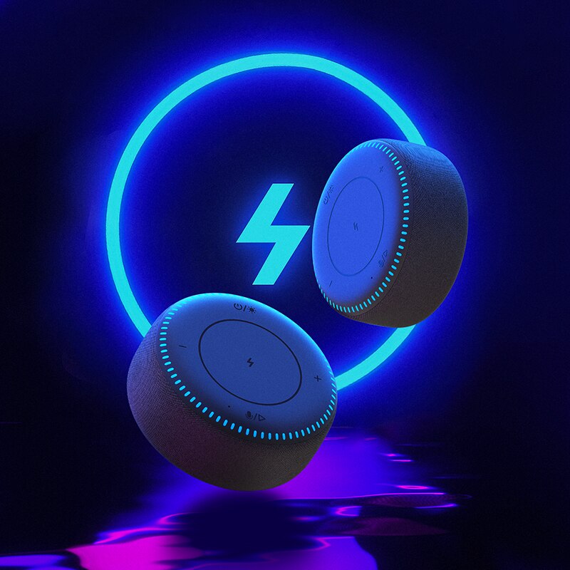 ZMI chargeur sans fil 20W Max Bluetooth 5.0 haut-parleur pour Mi 9/10 (Pro) (autre 10W Max avec chargeur ) 7 lumière de couleur FOD sécurité