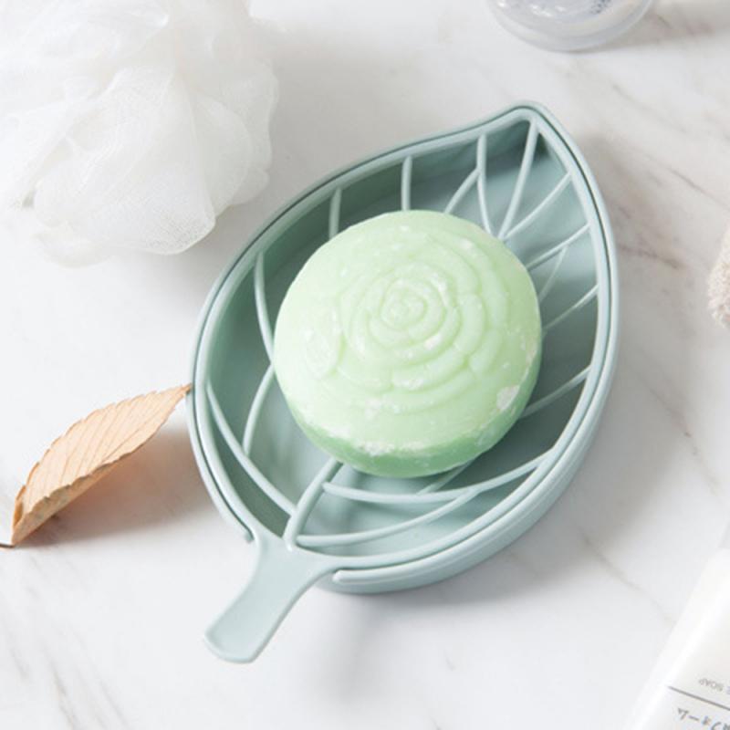 Kształt liścia mydelniczka antypoślizgowe mydło etui z podstawką skrzynka prysznic toaletowy taca stojąca suszarka łazienka gadżety mydelniczka przechowywanie narzędzia