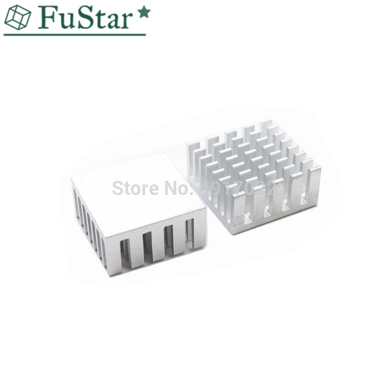 10PCS Silver 20*20*10mm Heat Sink Routing CPU Radiator 20x20x10mm Electronic Heat Sink Pure Aluminum LED Heat Sink 20*20*10