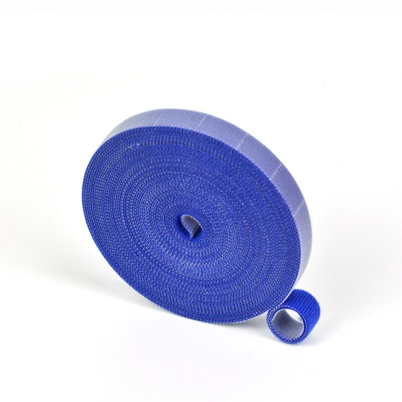 Correa de almacenamiento de alambre, cinta autoadhesiva para atar cables, reutilizable, para planta fija, 15mm: width15mm blue / 6 meters